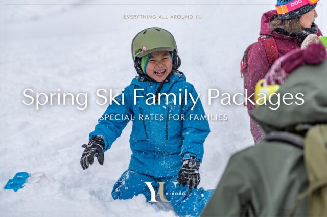 Spring ski family package graphic